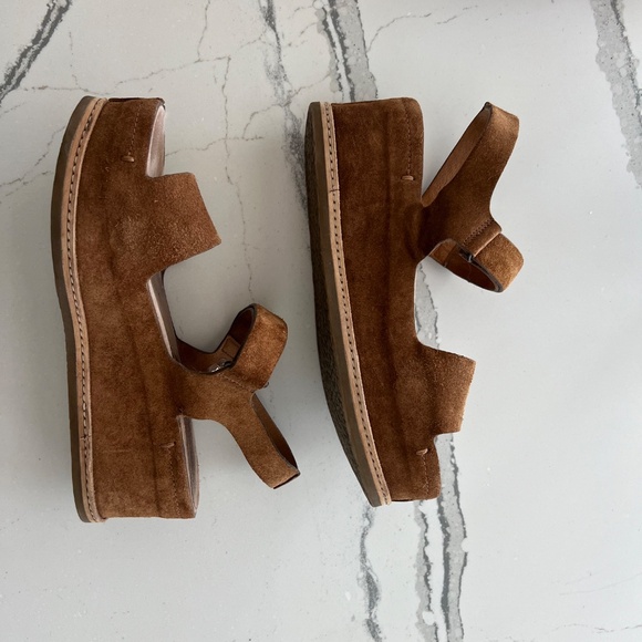 Italeau Handmade Platform Ankle Sandals Sz 38 - Picture 3 of 10